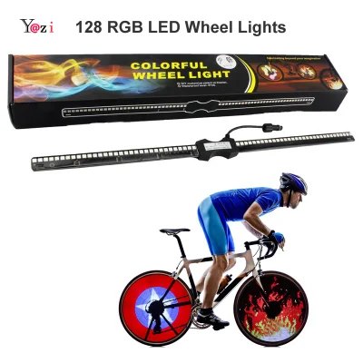 여러 가지 빛깔의 사이클링 랜턴 스포크 타이어 램프 RGB 자전거 액세서리 자전거 오토바이 LED 라이트 타이어 자동차 휠 스포크 라이트