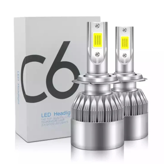 C6 LED 자동차 LED 헤드라이트 8000lm H3 H4 H7 H11